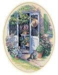 Garden Door Counted Cross Stitch Kit (image for) Garden Door Counted Cross Stitch Kit